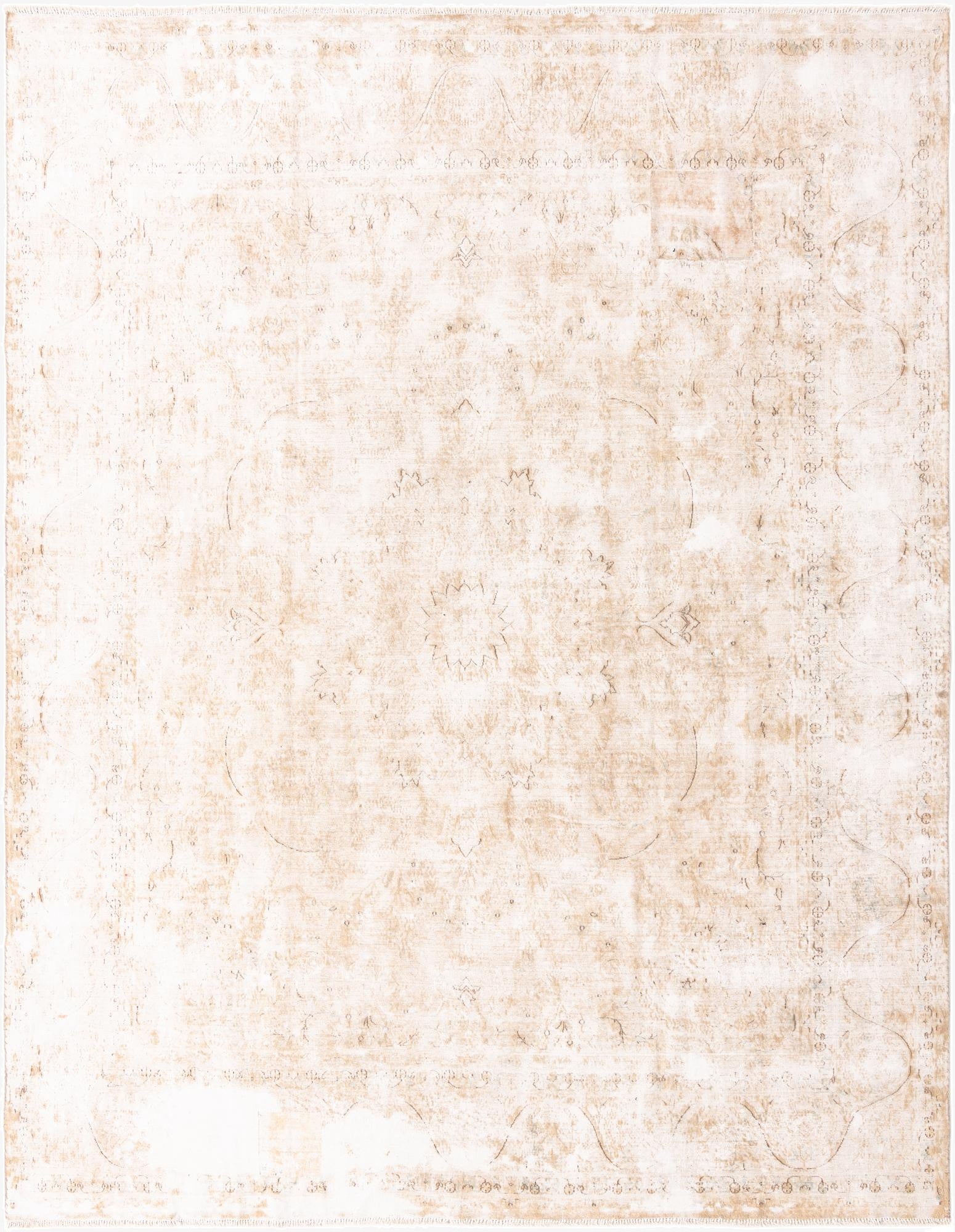  9' 9 x 12' 6  Hand Knotted Ultra Vintage Persian Wool Rug