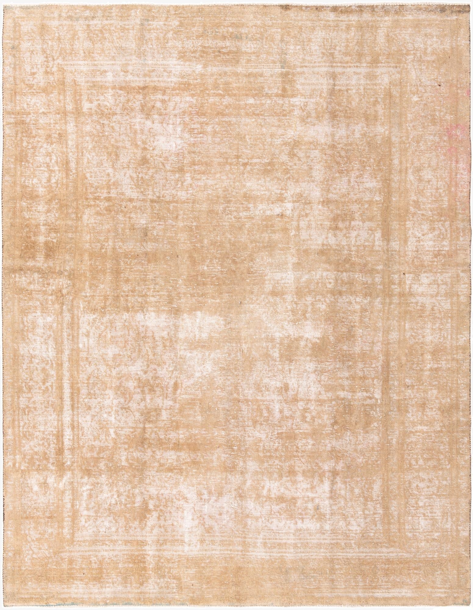  9' 1 x 12'  Hand Knotted Ultra Vintage Persian Wool Rug