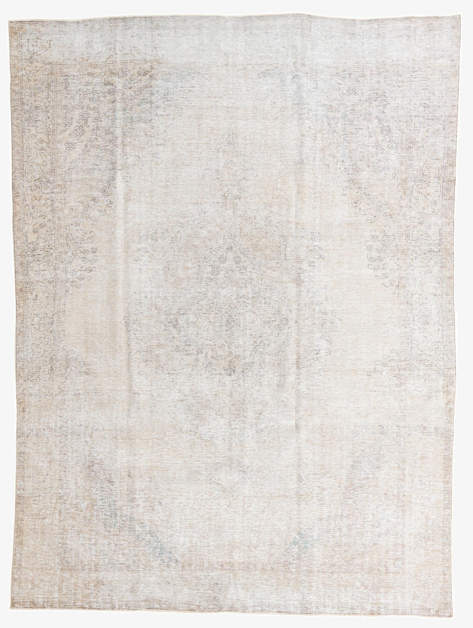  9' 2 x 12' 4  Hand Knotted Ultra Vintage Persian Wool Rug