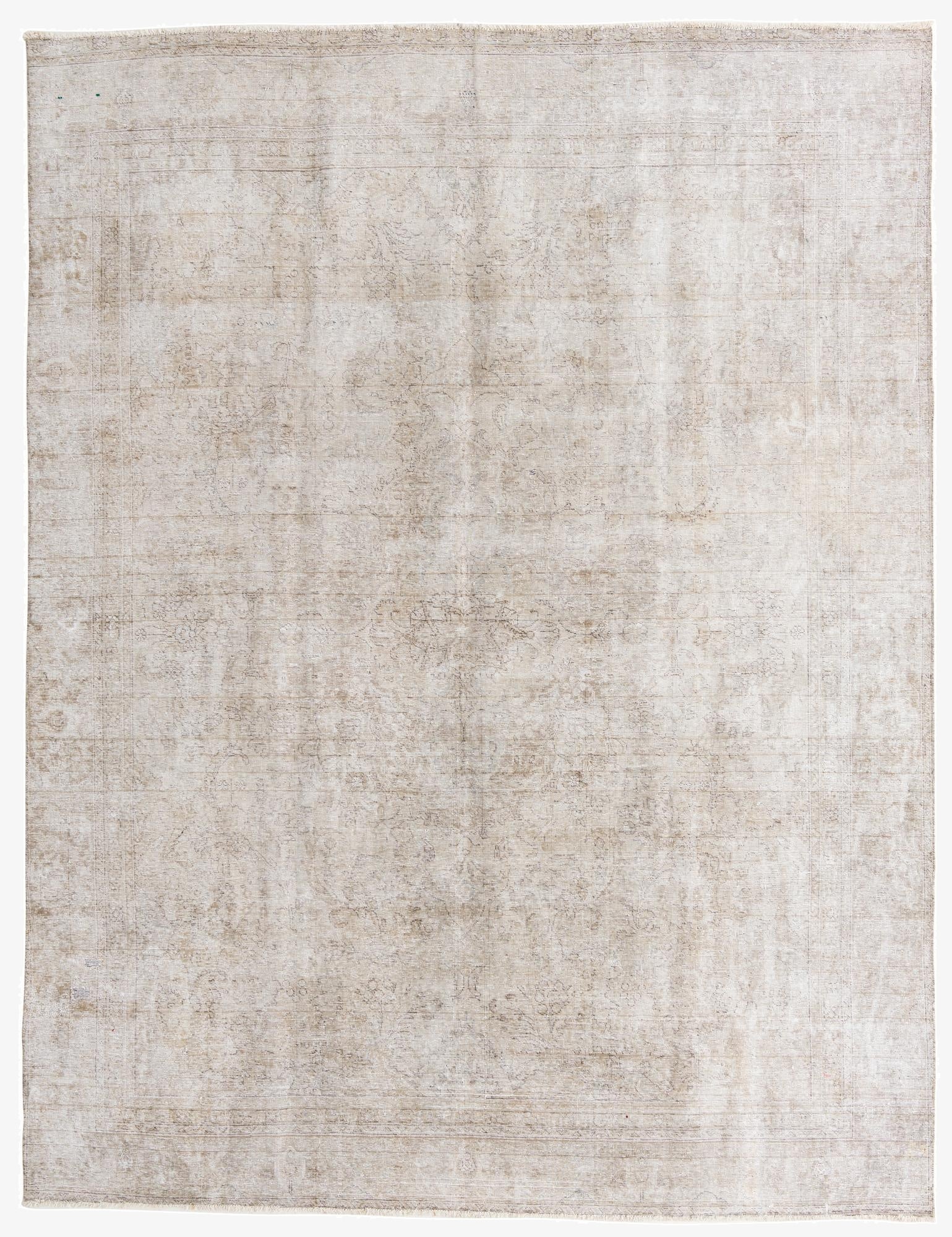  9' 3 x 12'  Hand Knotted Ultra Vintage Persian Wool Rug