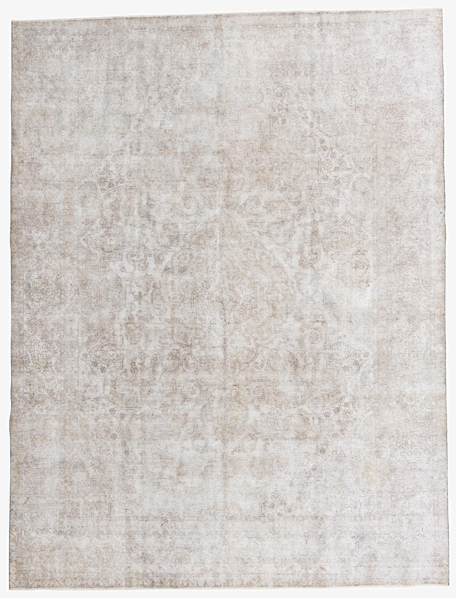  9' 6 x 12' 6  Hand Knotted Ultra Vintage Persian Wool Rug