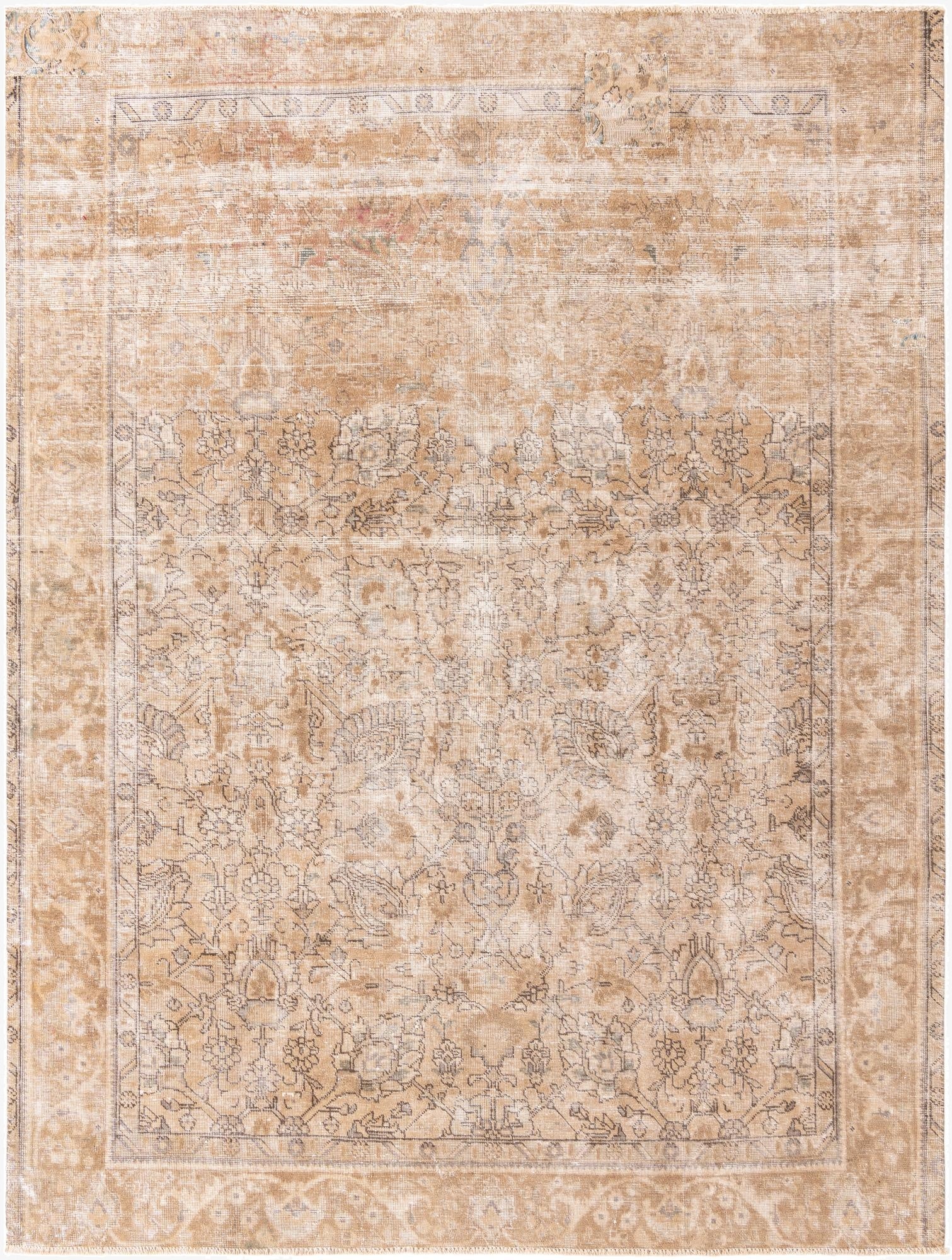  8' 3 x 10' 10  Hand Knotted Ultra Vintage Persian Wool Rug