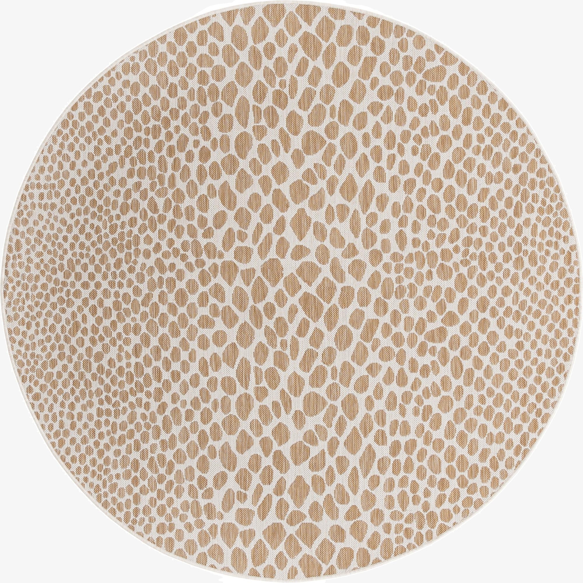  6' 7 x 6' 7  Washable Jill Zarin Cape Town Indoor / Outdoor Round Rug