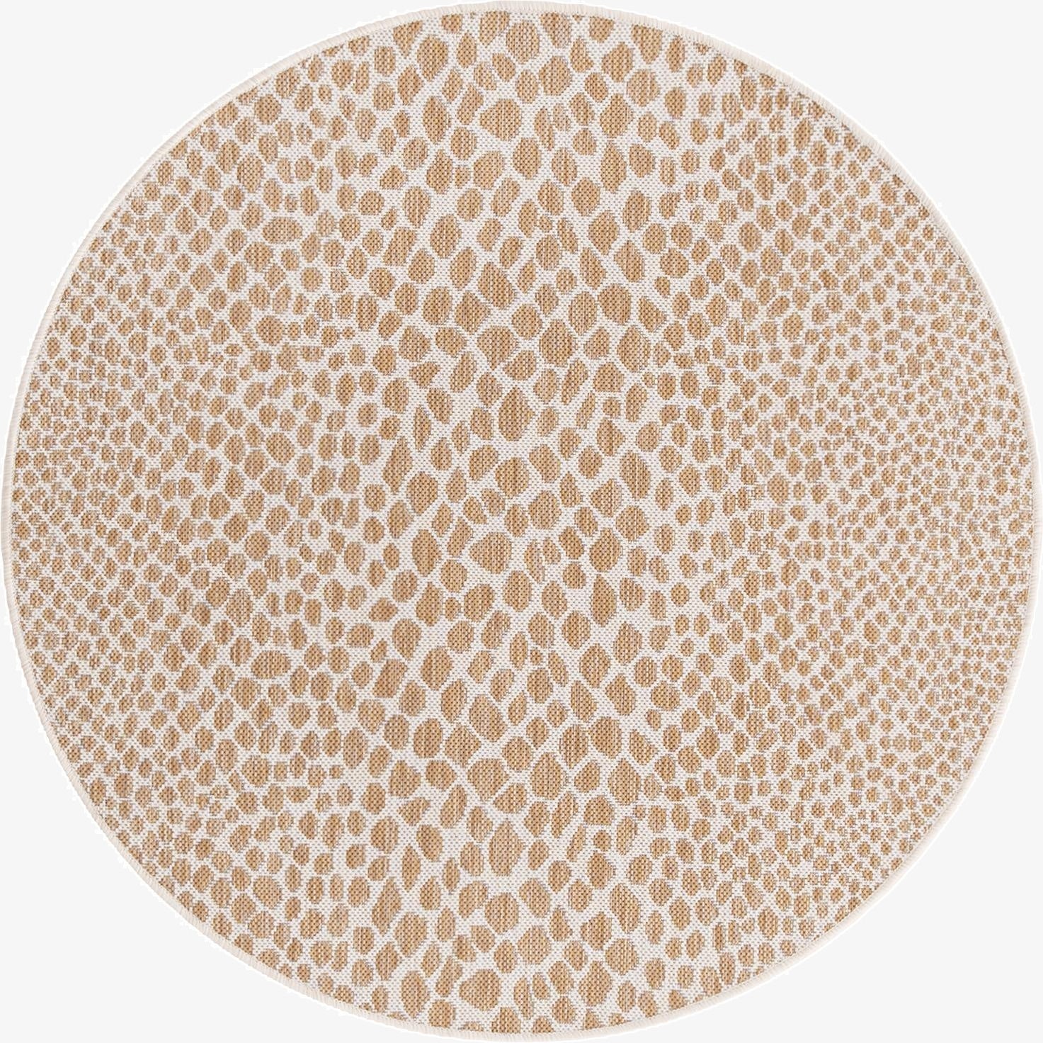  4' x 4'  Washable Jill Zarin Cape Town Indoor / Outdoor Round Rug