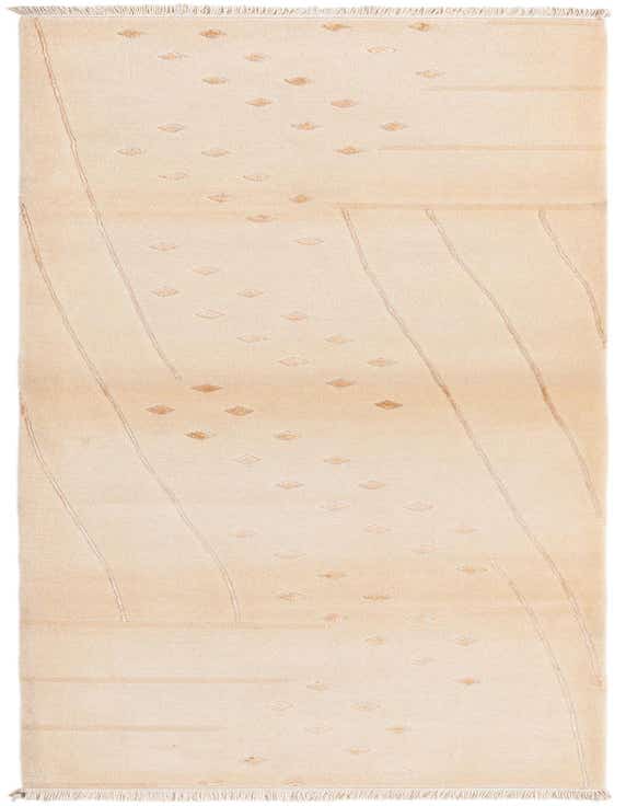 A 10 ft Darya runner rug in brown and ivory, featuring a modern Persian pattern with diamonds and subtle stripes, ideal for a hallway.