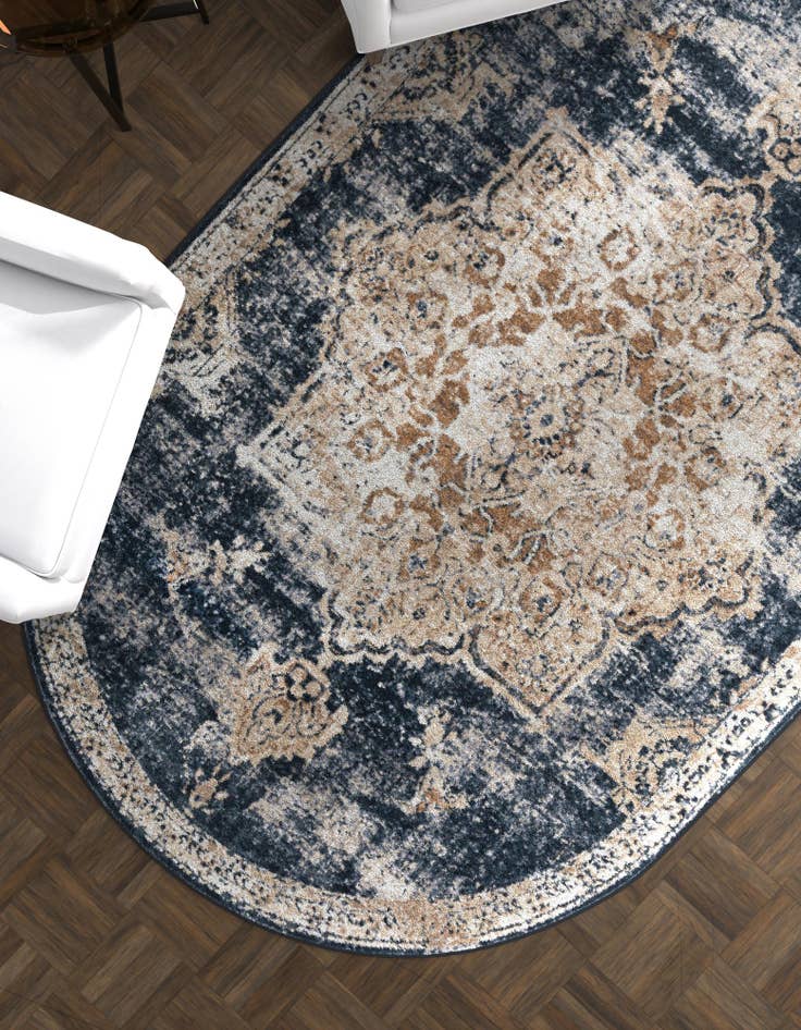Detail image of  5' 3 x 8' Eliza Oval Rug