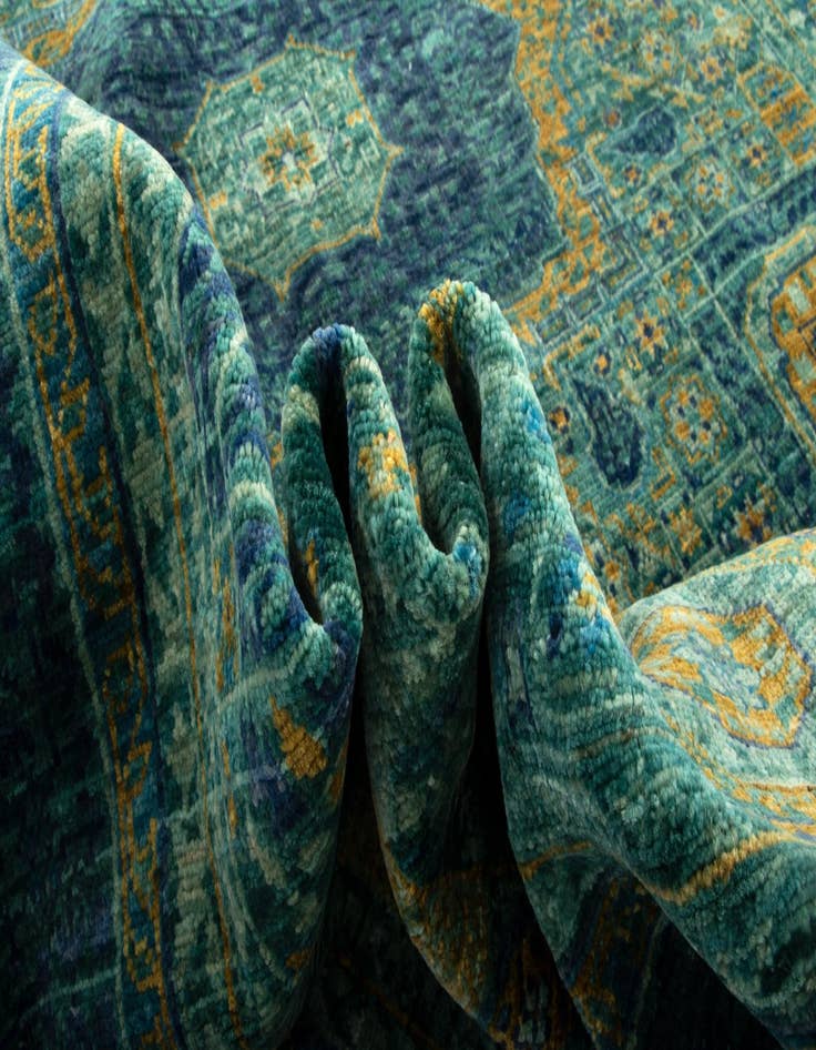 Detail image of 4' 11 x 6' 6 Amina Wool Rug
