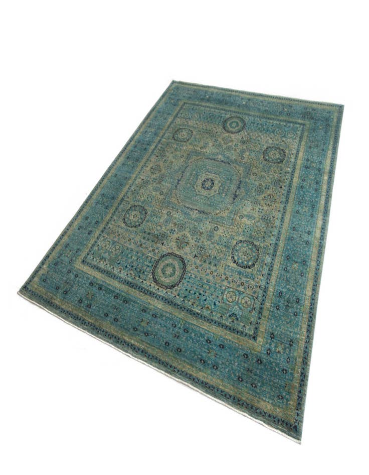 Detail image of  8' x 9' 9  Hand Knotted Amina Rug