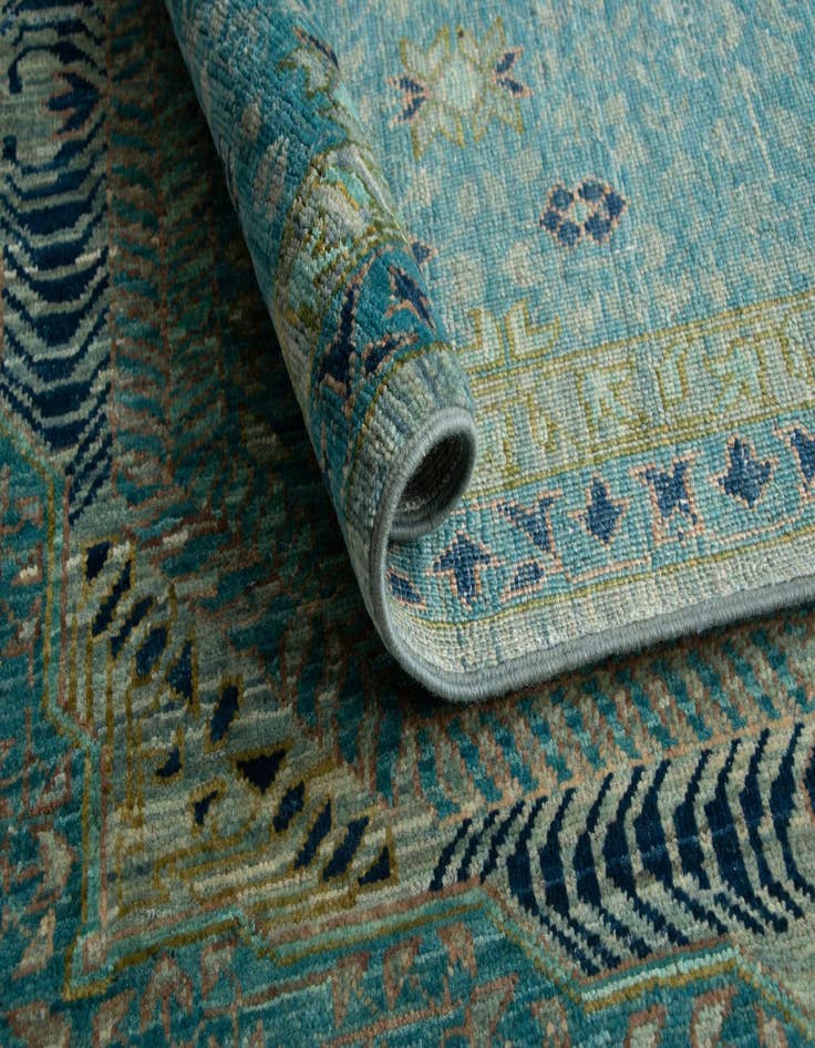 Detail image of  8' x 9' 9  Hand Knotted Amina Rug
