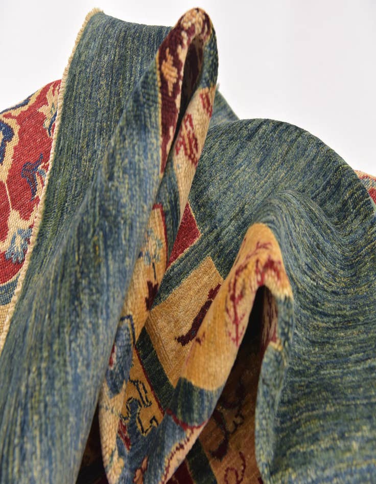 Detail image of  5' 9 x 8'  Hand Knotted Ariana Ziegler Rug