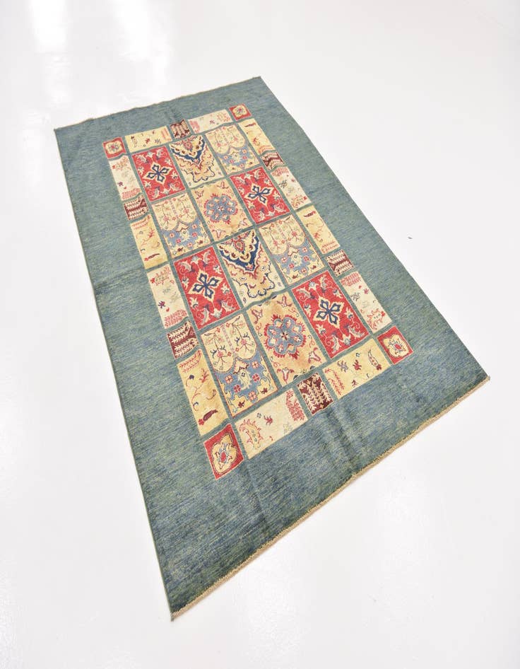 Detail image of  5' 9 x 8'  Hand Knotted Ariana Ziegler Rug