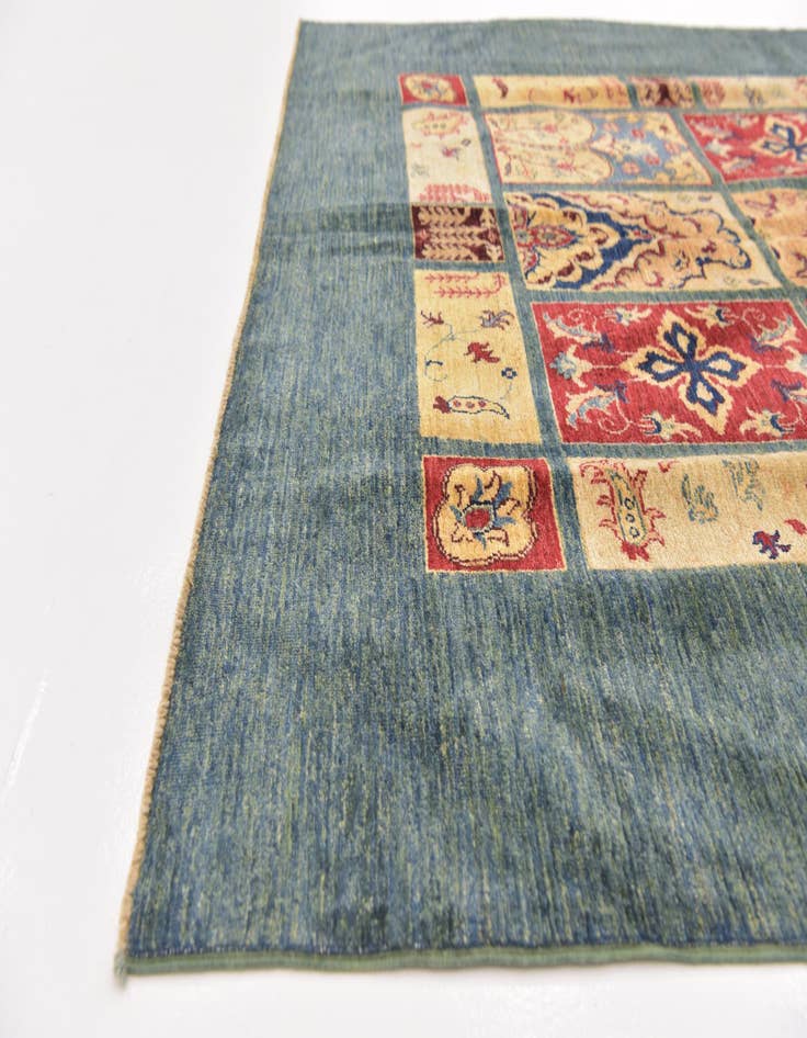 Detail image of  5' 9 x 8'  Hand Knotted Ariana Ziegler Rug