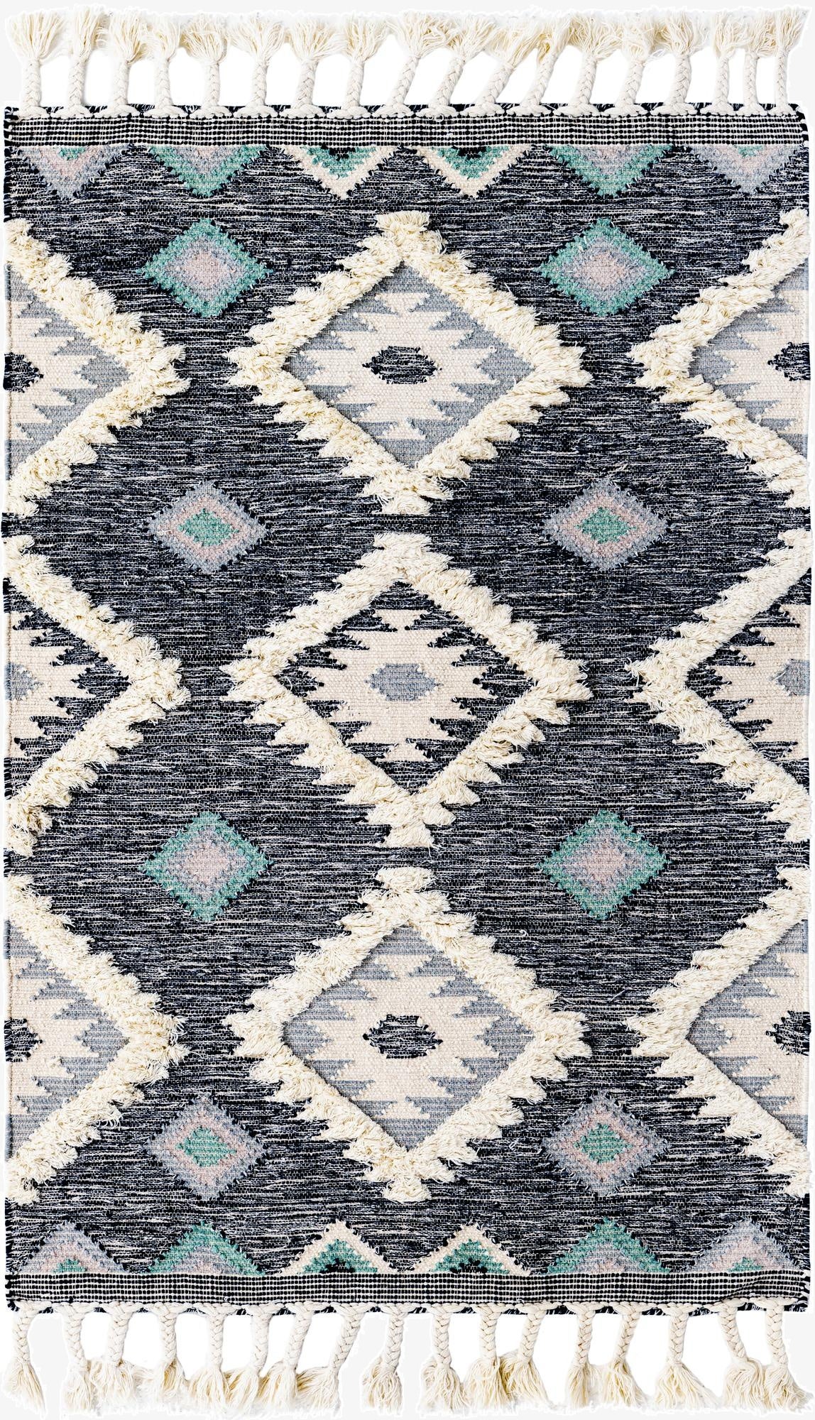  4' 1 x 6' 1  Hand Woven Arizona Wool Rug
