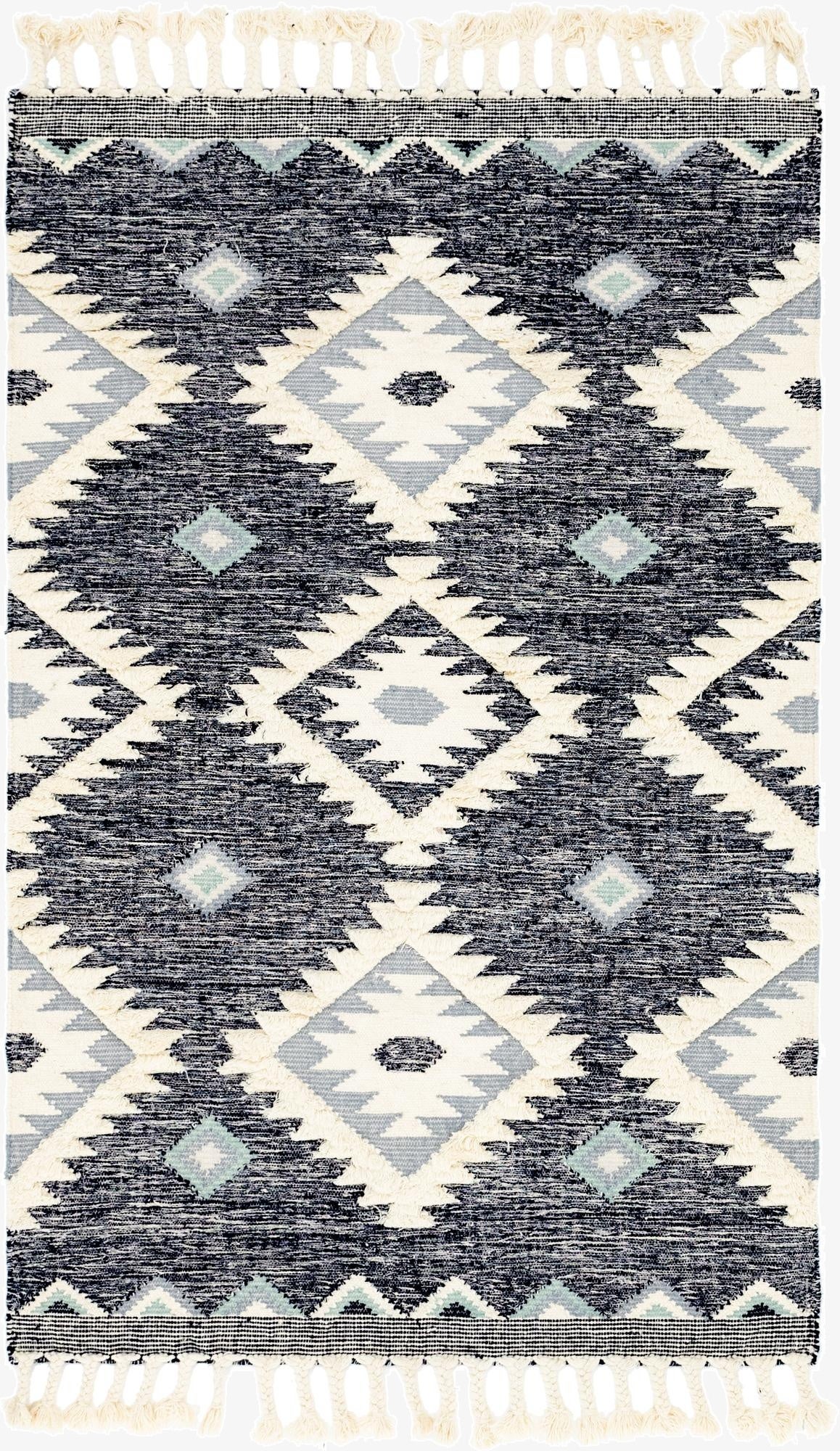  5' 1 x 8'  Hand Woven Arizona Wool Rug