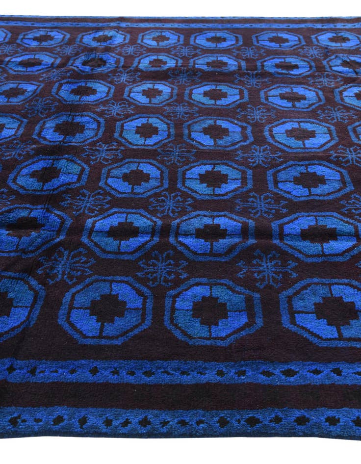 Detail image of  8' 1 x 10'  Hand Knotted Balouch Wool Rug