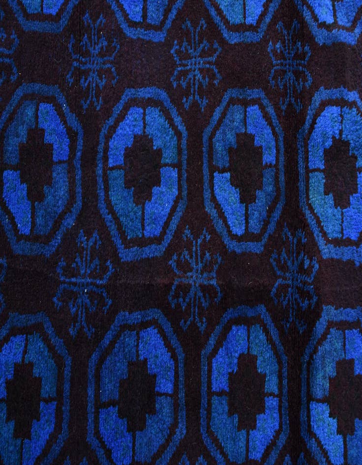 Detail image of  8' 1 x 10'  Hand Knotted Balouch Wool Rug