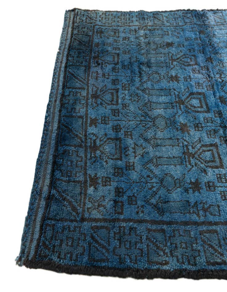 Detail image of  3' 4 x 4' 7  Hand Knotted Balouch Wool Rug