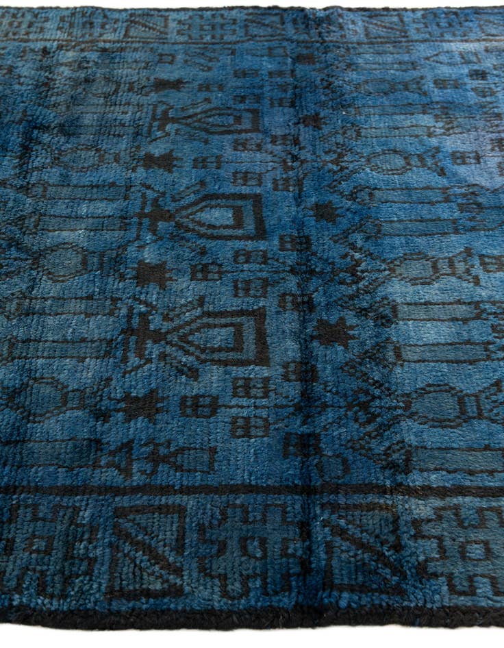 Detail image of  3' 4 x 4' 7  Hand Knotted Balouch Wool Rug