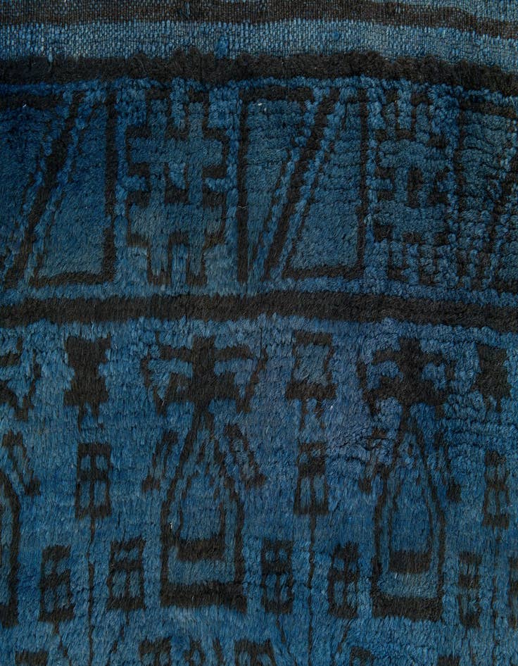 Detail image of  3' 4 x 4' 7  Hand Knotted Balouch Wool Rug