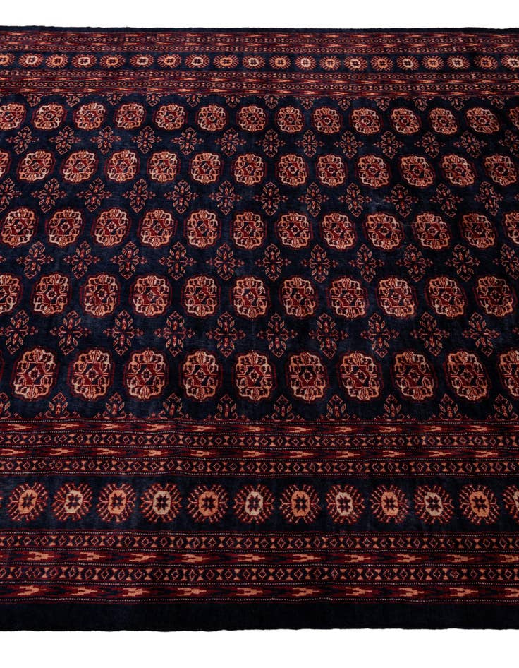 Detail image of  6' 4 x 8' 4  Hand Knotted Bokhara Oriental Wool Rug