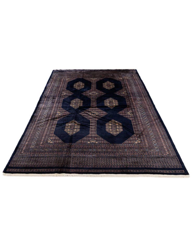 Detail image of  6' x 8' 7  Hand Knotted Bokhara Oriental Rug