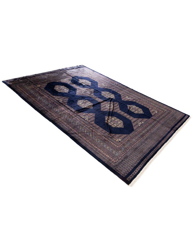 Detail image of  6' x 8' 7  Hand Knotted Bokhara Oriental Rug