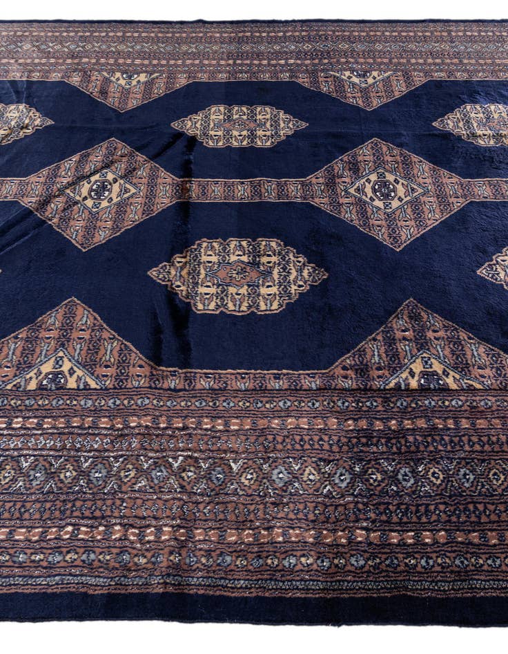 Detail image of  6' x 8' 7  Hand Knotted Bokhara Oriental Rug