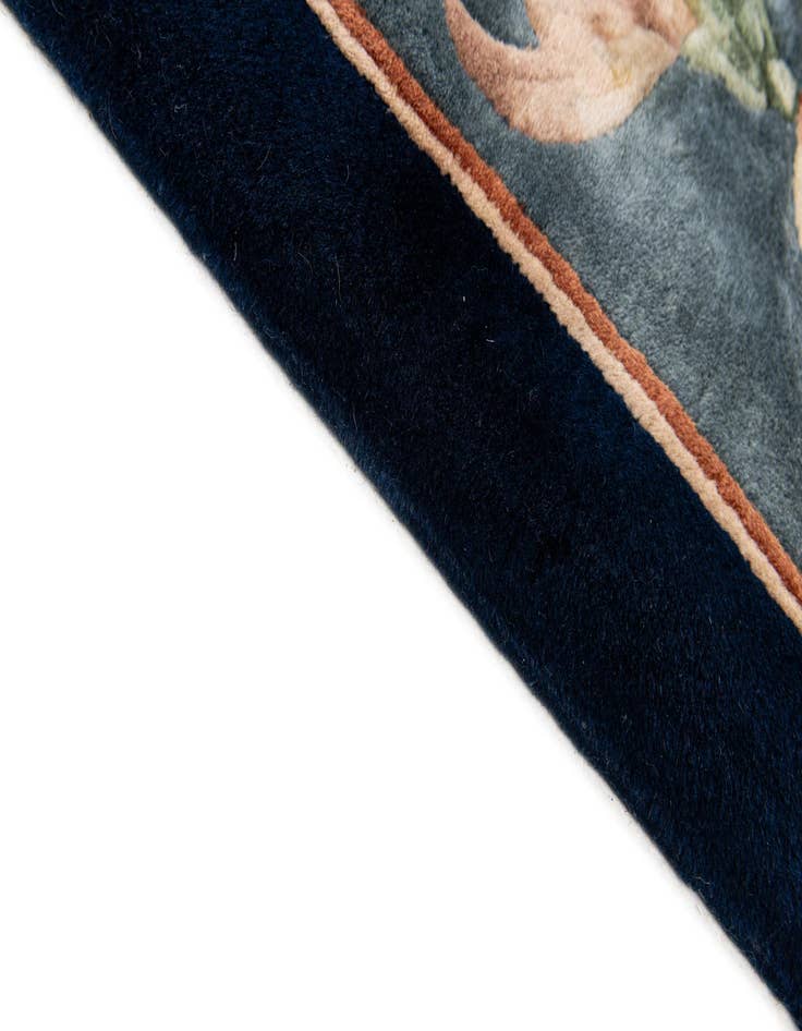 Detail image of  9' 1 x 12' 5  Hand Knotted Carved Pekin Wool Rug