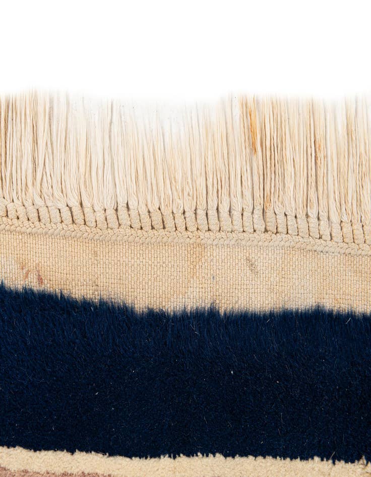 Detail image of 7' 7 x 10' 9 Hand Knotted Carved Pekin Wool Rug