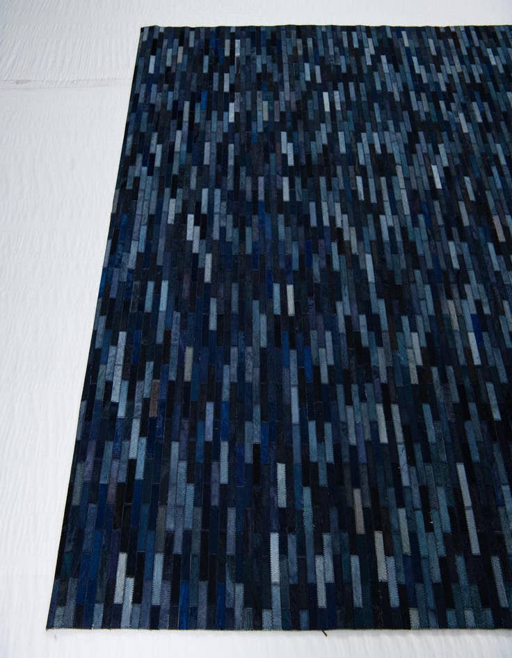 Detail image of  5' 1 x 8' 1 Cowhide Leather Rug