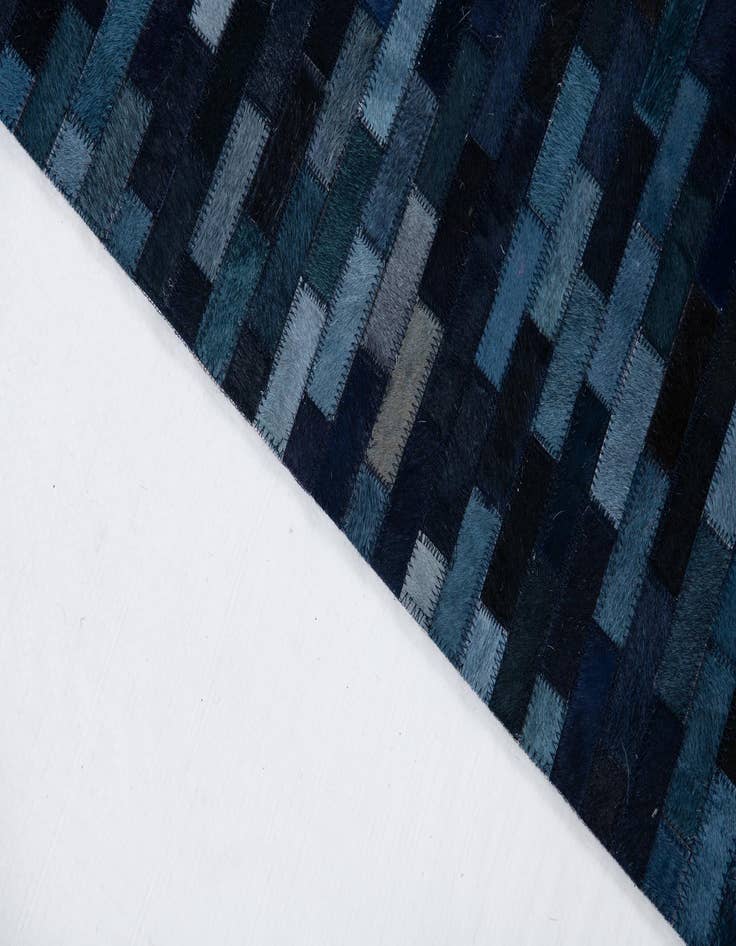 Detail image of  5' 1 x 8' 1 Cowhide Leather Rug