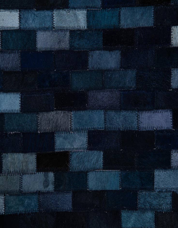 Detail image of  5' 1 x 8' 1 Cowhide Leather Rug