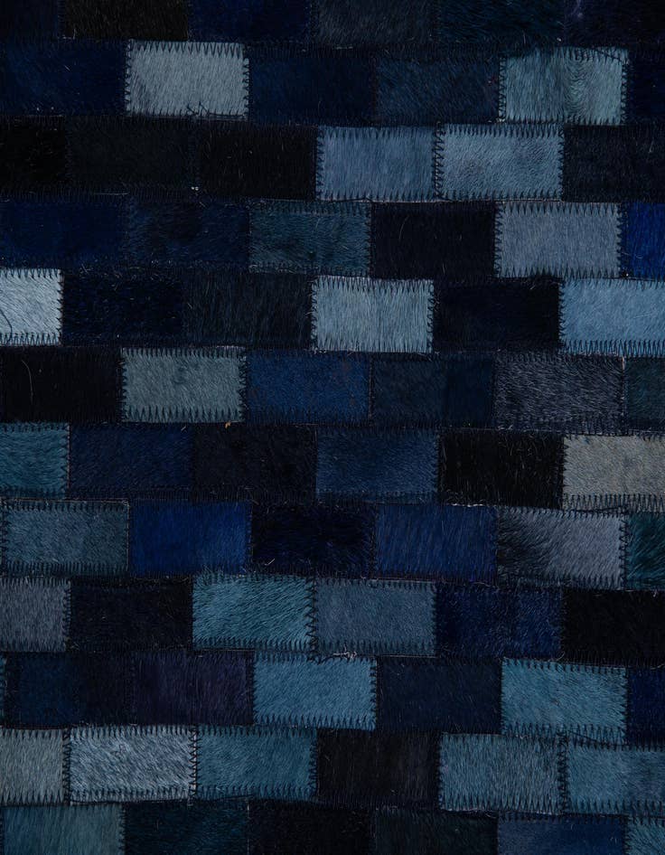 Detail image of  5' 1 x 8' 1 Cowhide Leather Rug