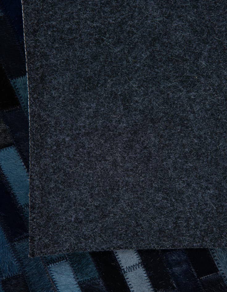 Detail image of  5' 1 x 8' 1 Cowhide Leather Rug