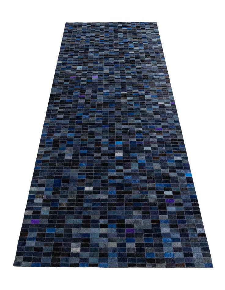 Detail image of  5' 2 x 7' 10 Cowhide Leather Rug