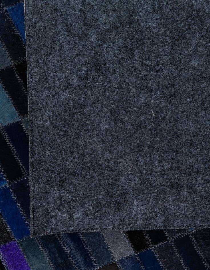 Detail image of  5' 2 x 7' 10 Cowhide Leather Rug