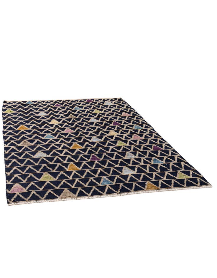 Detail image of  6' 3 x 8' 9  Hand Knotted Darya Wool Rug