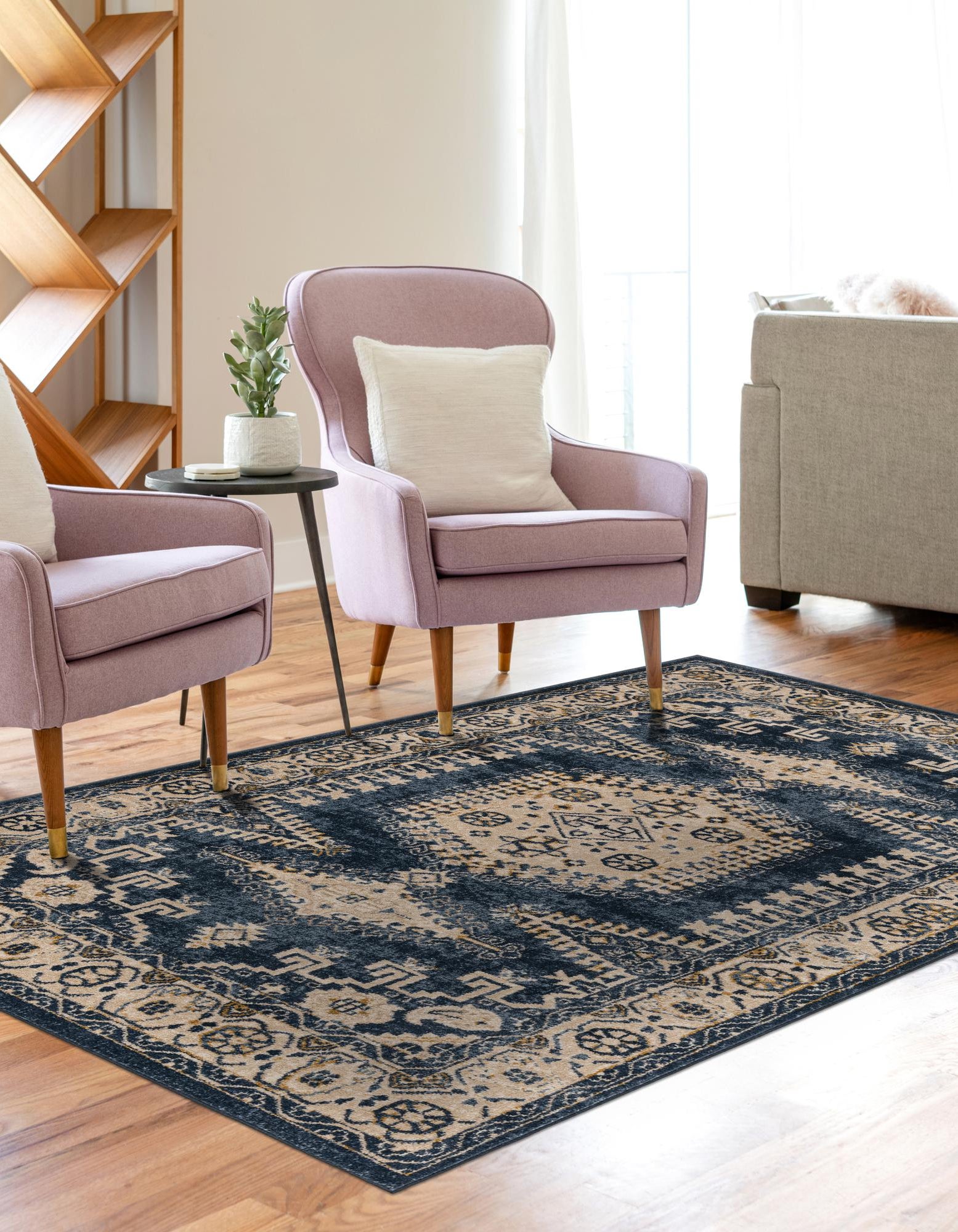 Dark Blue 8' x 10' Eden Rug | Rugs.com