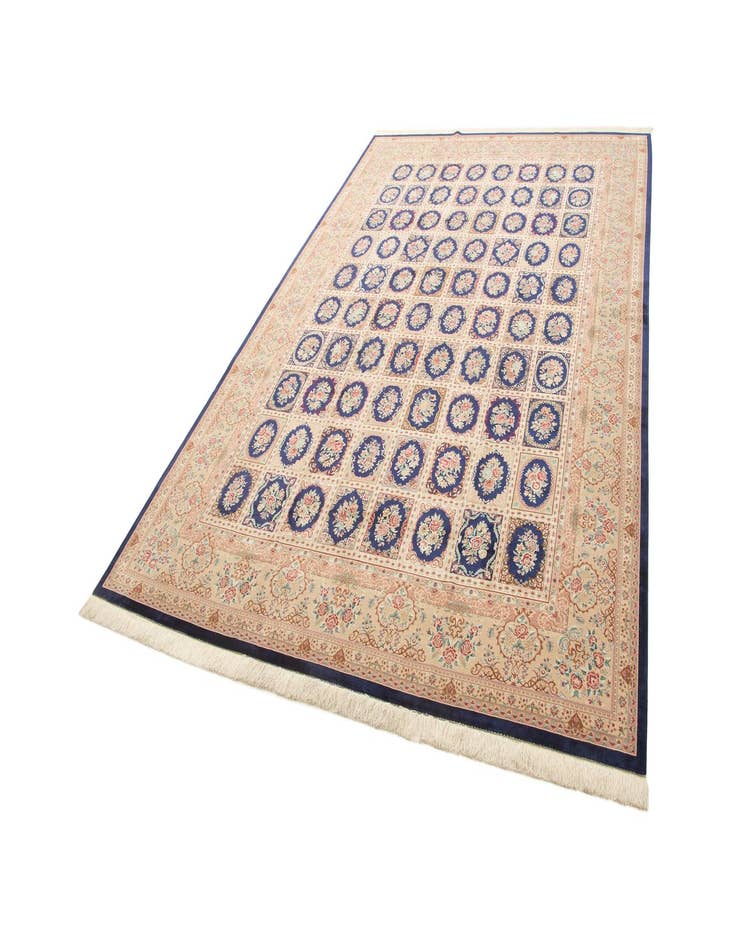 Detail image of  8' x 11' 3 Ghom Design Rug