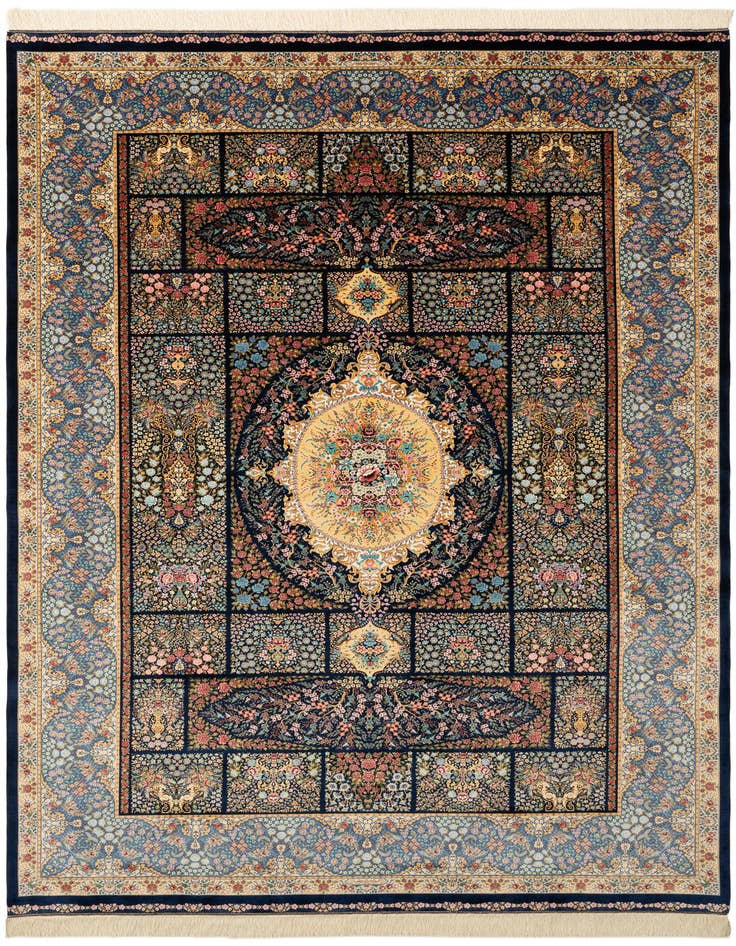 Detail image of  6' 5 x 9' 7 Ghom Design Rug