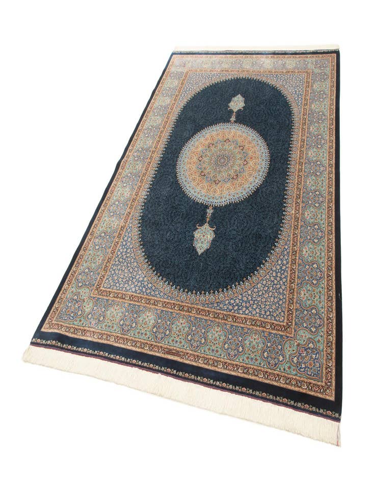 Detail image of  6' 6 x 9' 8 Ghom Design Rug