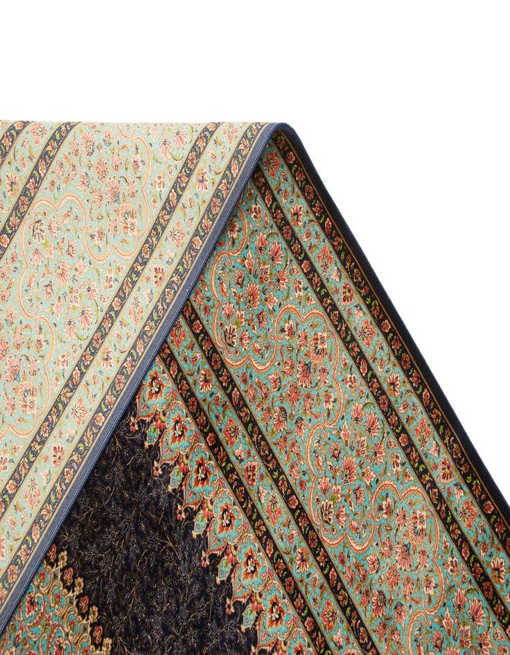 Detail image of  6' 6 x 9' 9 Ghom Design Rug