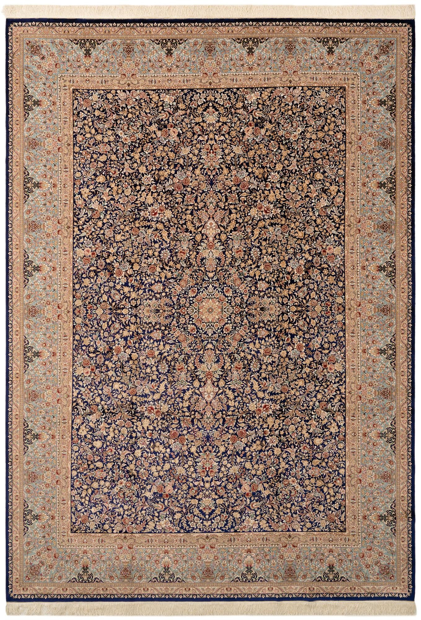 8' x 11' 3 Ghom Design Rug