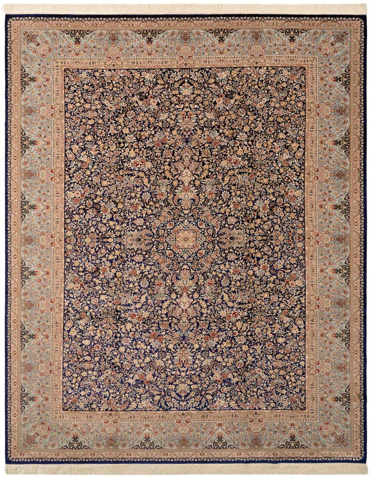 Detail image of  8' x 11' 3 Ghom Design Rug