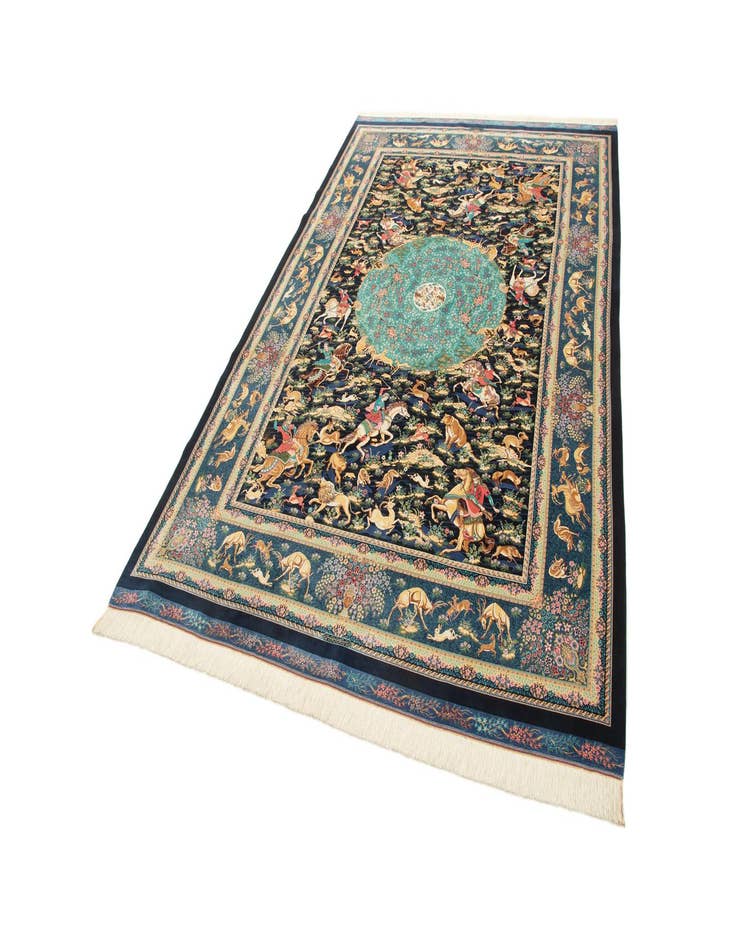 Detail image of  6' 6 x 9' 7 Ghom Design Rug