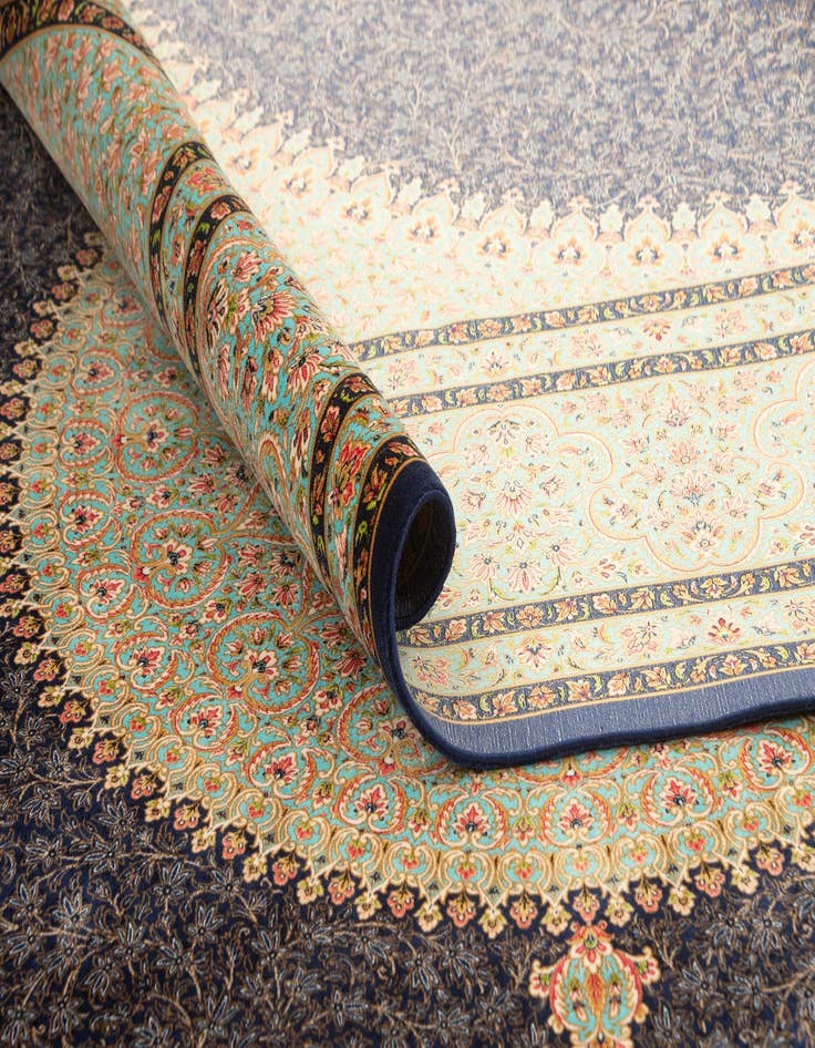 Detail image of  6' 6 x 9' 9 Ghom Design Rug