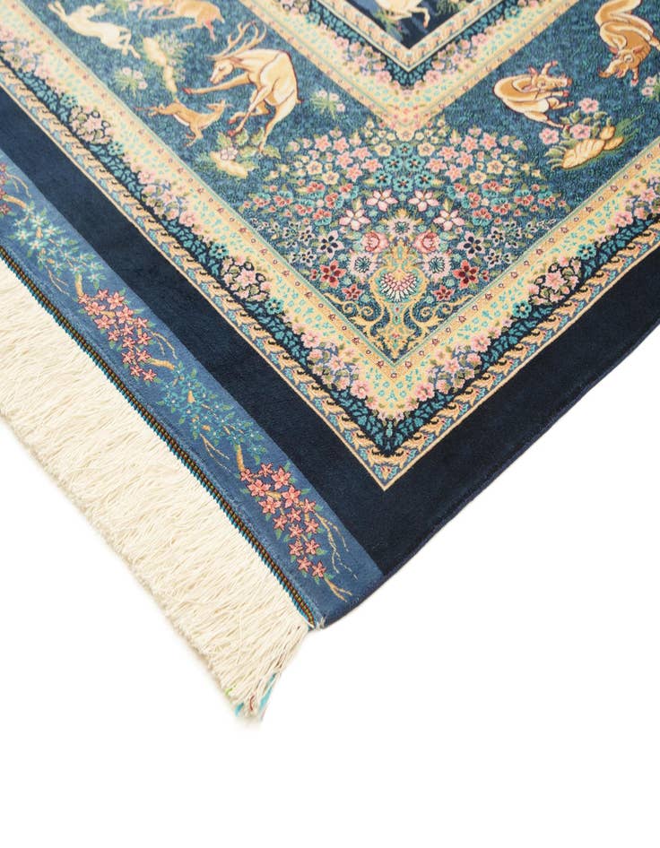 Detail image of  6' 6 x 9' 8 Ghom Design Rug