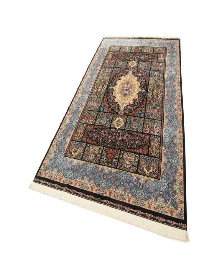 Detail image of  6' 7 x 9' 7 Ghom Design Rug