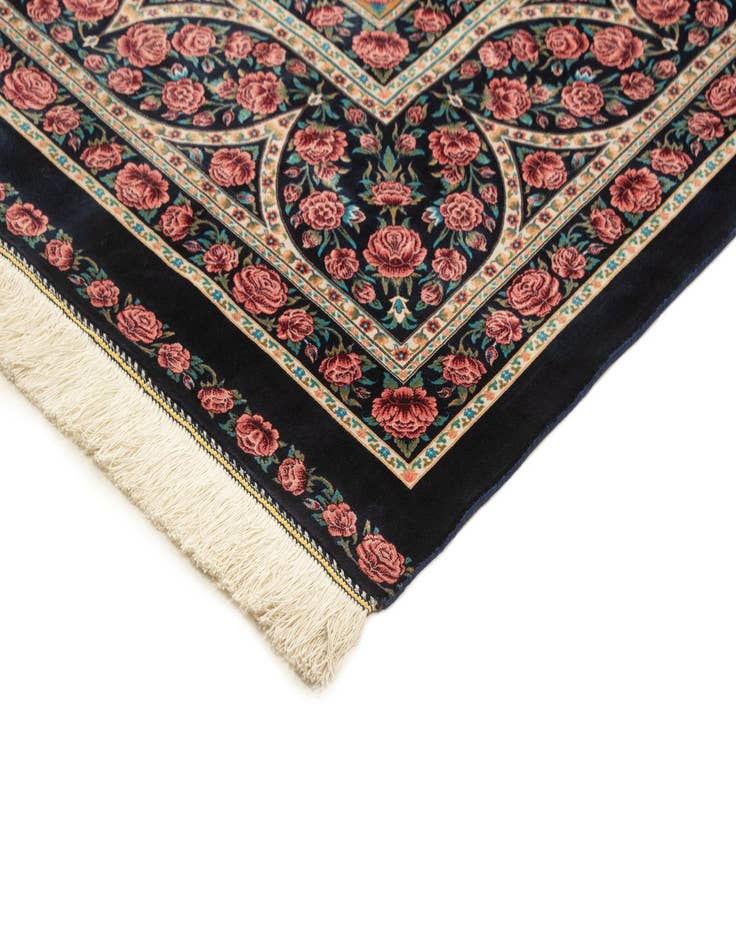 Detail image of  7' 11 x 11' 4 Ghom Design Rug