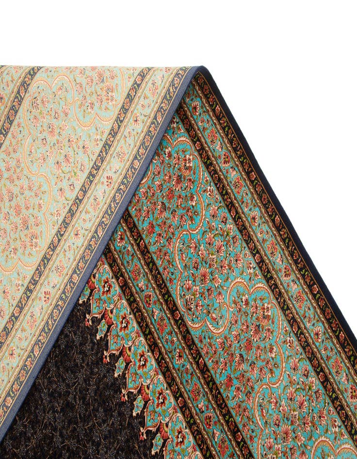 Detail image of  8' x 11' 4 Ghom Design Rug